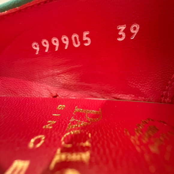 Paciotti Women's turquoise  Embroidered Loafers Size 39 , made in Italy. - Picture 13 of 15